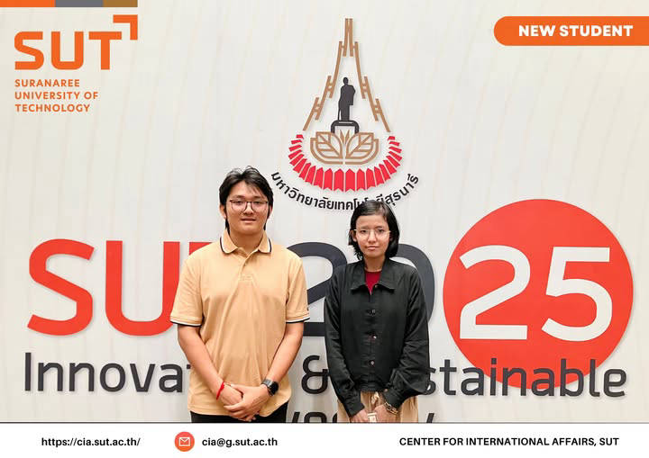 New students of Trimester 1 Academic Year 2025 [M68] MR. YE HTUT  Master Degree Program in Cooperative Education, Institute of Social Technology  [D68] MS. EI CHO ZIN  Doctoral Degree Program in Applied Mathematics, Institute of Science 