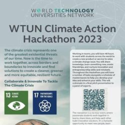 Invitation SUT Student to join WTUN Climate Action Hackathon 2023, November 10, 2023