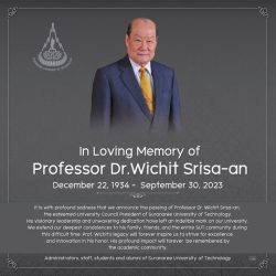 In Loving Memory of Prof. Dr.Wichit Srisa-an December 22, 1934-September 30, 2023
