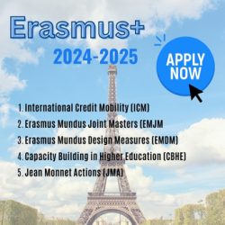 โครงการ Erasmus+ ให้ทุนการศึกษาและทุนการวิจัยของสหภาพยุโรป ประจำปี 2024-2025