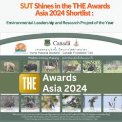 SUT Shines in the THE Awards Asia 2024 Shortlist: Environmental Leadership and Research Project of the Year