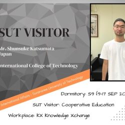 Welcomes Mr.Shunsuke Katsumata
