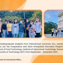 Undergraduate students from International University (IU), Cambodia carry out the Coop @ SUT