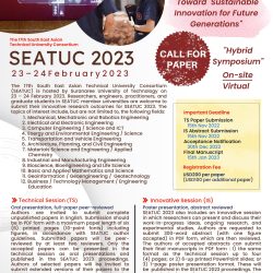 Call for Papers for SEATUC 2023 @SUT on February 23 –24, 2023