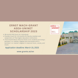 Ernst Mach-Grant-ASEA-UNINET Scholarship for 2023