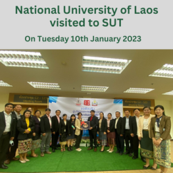 Delegation from National University of Laos visited to SUT on January 10, 2023