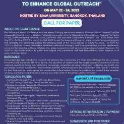 Call for Paper for the 36th AUAP Annual Conference, Deadline: March 31, 2023