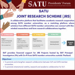 Invitation for Researchers to Participate in the 2023 SATU Joint Research Scheme (JRS)