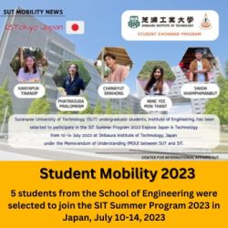 Five students from the School of Engineering were selected to join the SIT Summer Program 2023 in Japan.