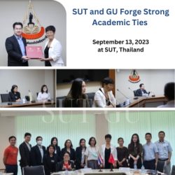 SUT and GU Forge Strong Academic Ties on September 15, 2023