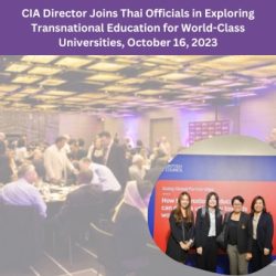 CIA Director Joins Thai Officials in Exploring Transnational Education for World-Class Universities, October 16, 2023