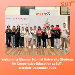 Welcoming Qiannan Normal University Students for Cooperative Education at SUT, October-December 2024