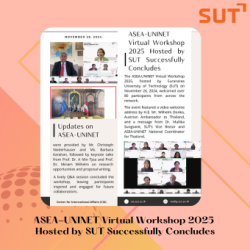 ASEA-UNINET Virtual Workshop 2025 Hosted by SUT Successfully Concludes