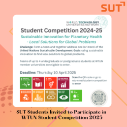 SUT Students Invited to Participate in WTUN Student Competition 2025, Deadline April 20, 2025