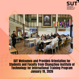 SUT Welcomes and Provides Orientation for Students and Faculty from Changzhou Institute of Technology for International Training Program, January 19, 2026