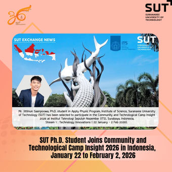 SUT Ph.D. Student Joins Community and Technological Camp Insight 2026 in Indonesia, January 22 to February 2, 2026